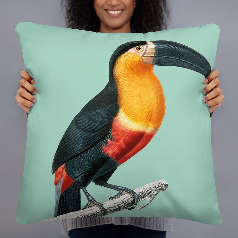 Thumbnail: Modern Bird Art Cushion – Trendy Home Accent