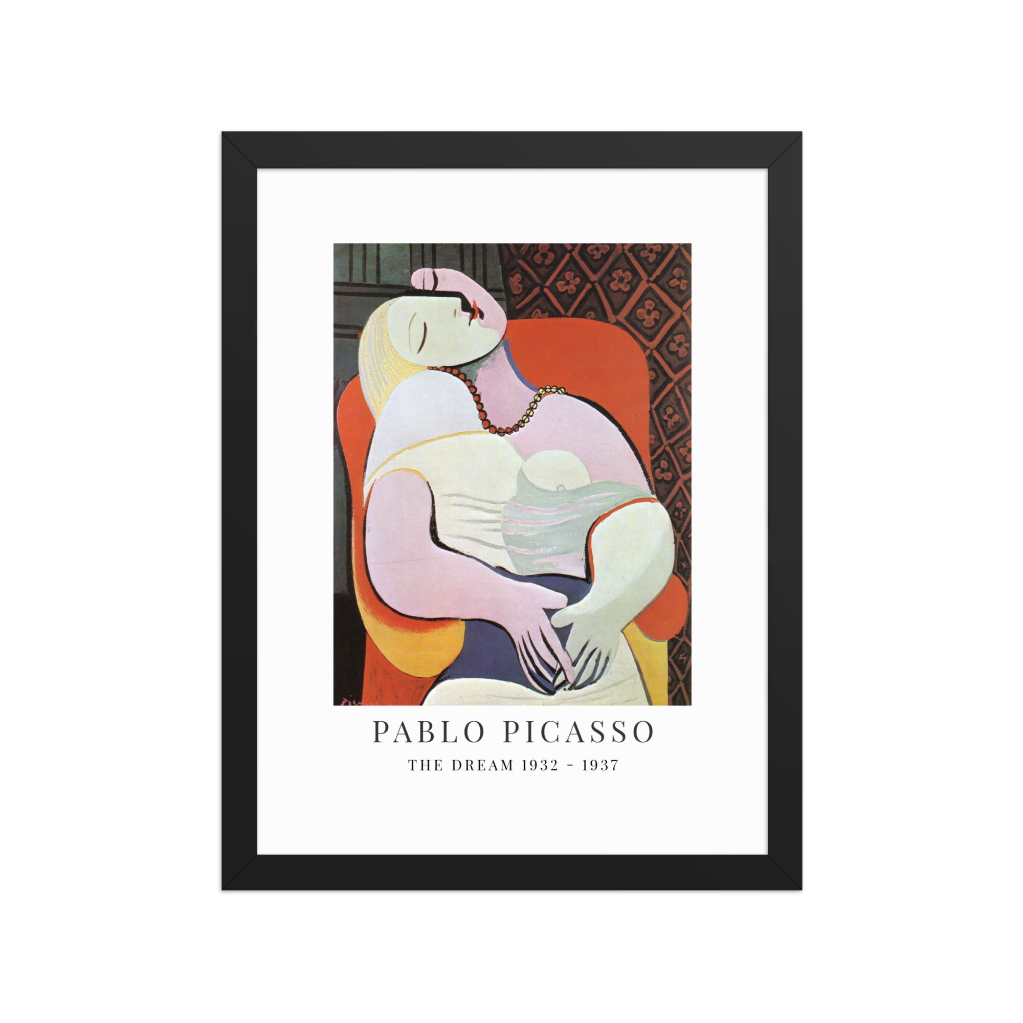 Framed Pablo picasso the dream