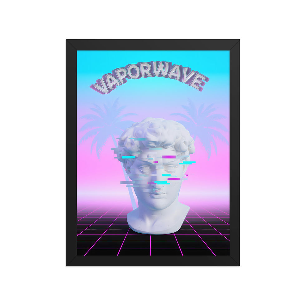 Thumbnail: Vaporwave Bust Retro Art Print
