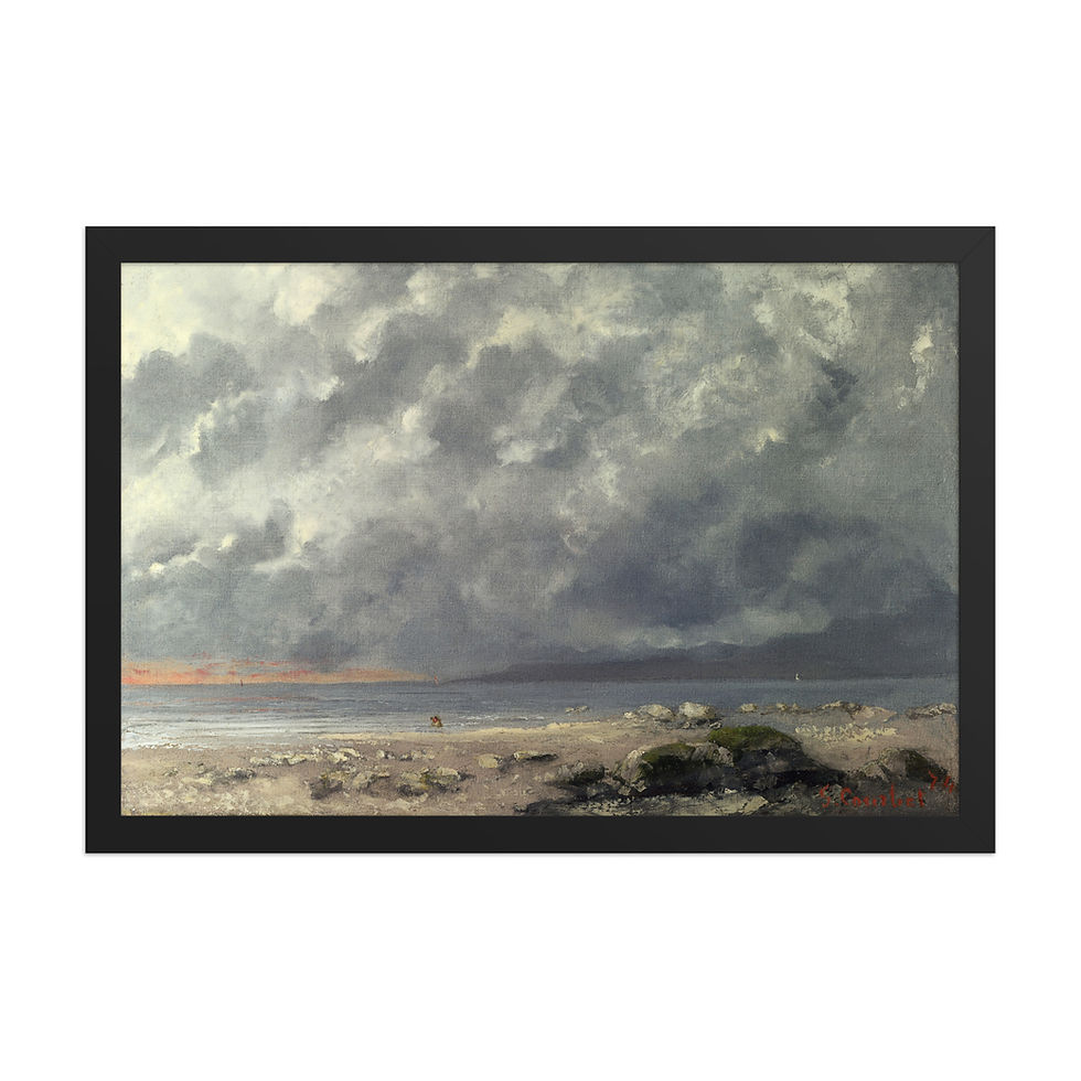 Thumbnail: Stormy Skies Framed Vintage Art Print