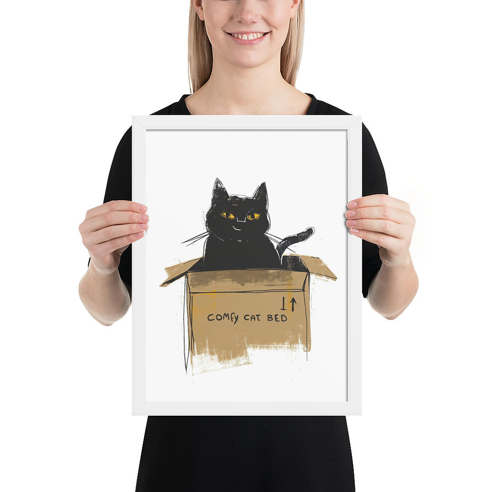 Thumbnail: Cat Box | Framed Art Living Room - Creative Decor
