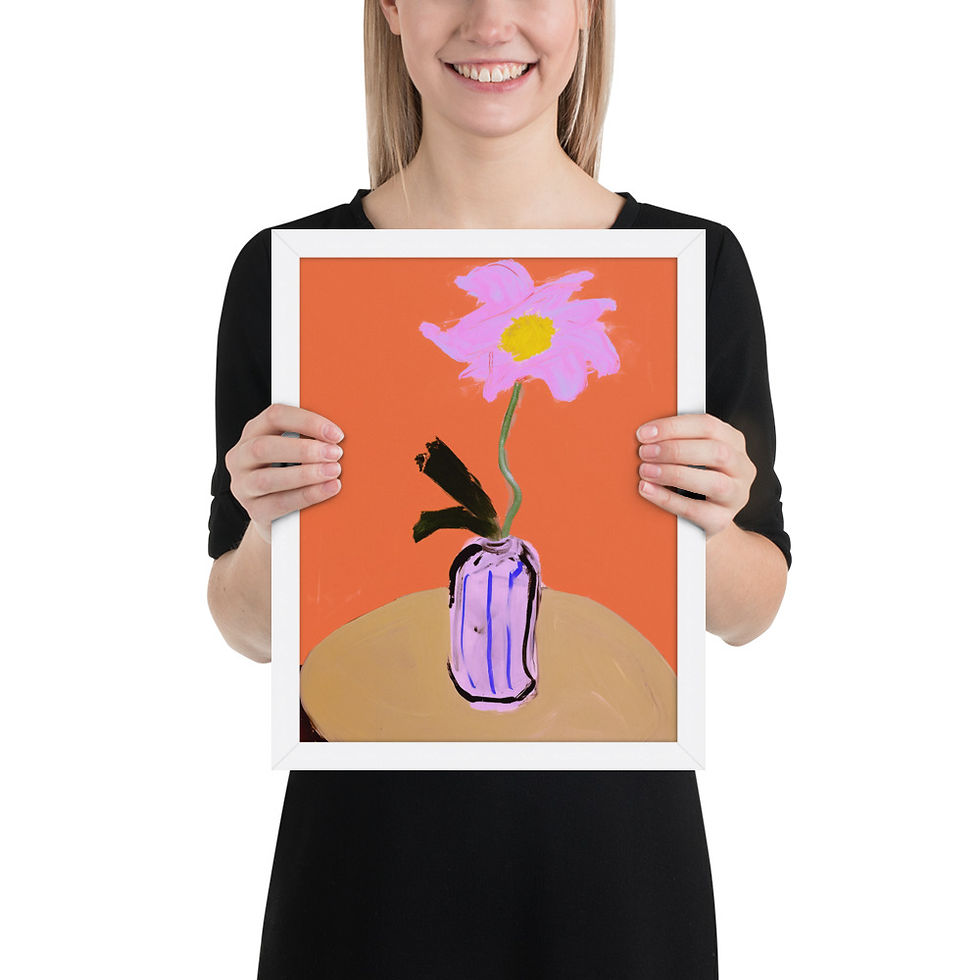 Thumbnail: Framed Colorful Abstract Art - Unique Eclectic Touch