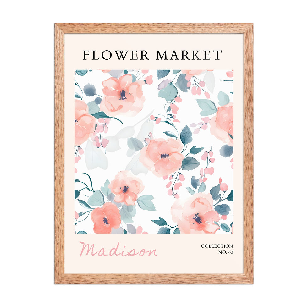 Thumbnail: Madison | Framed Botanical Wall Art: Nature Prints from Global Cities