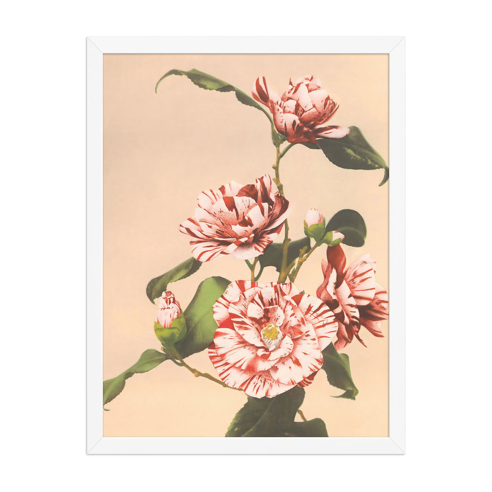 Thumbnail: Peony Sprig on Warm Sand Background