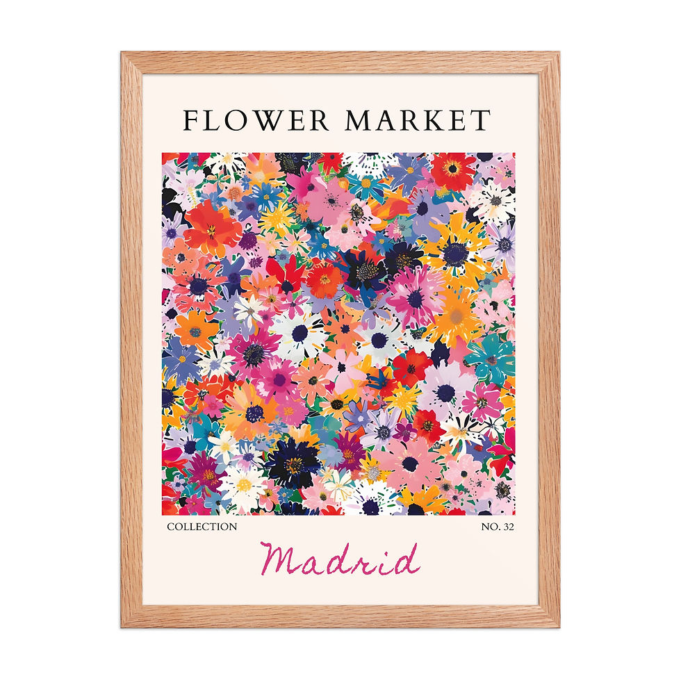 Thumbnail: Madrid | Framed Botanical Wall Art: Nature Prints from Global Cities