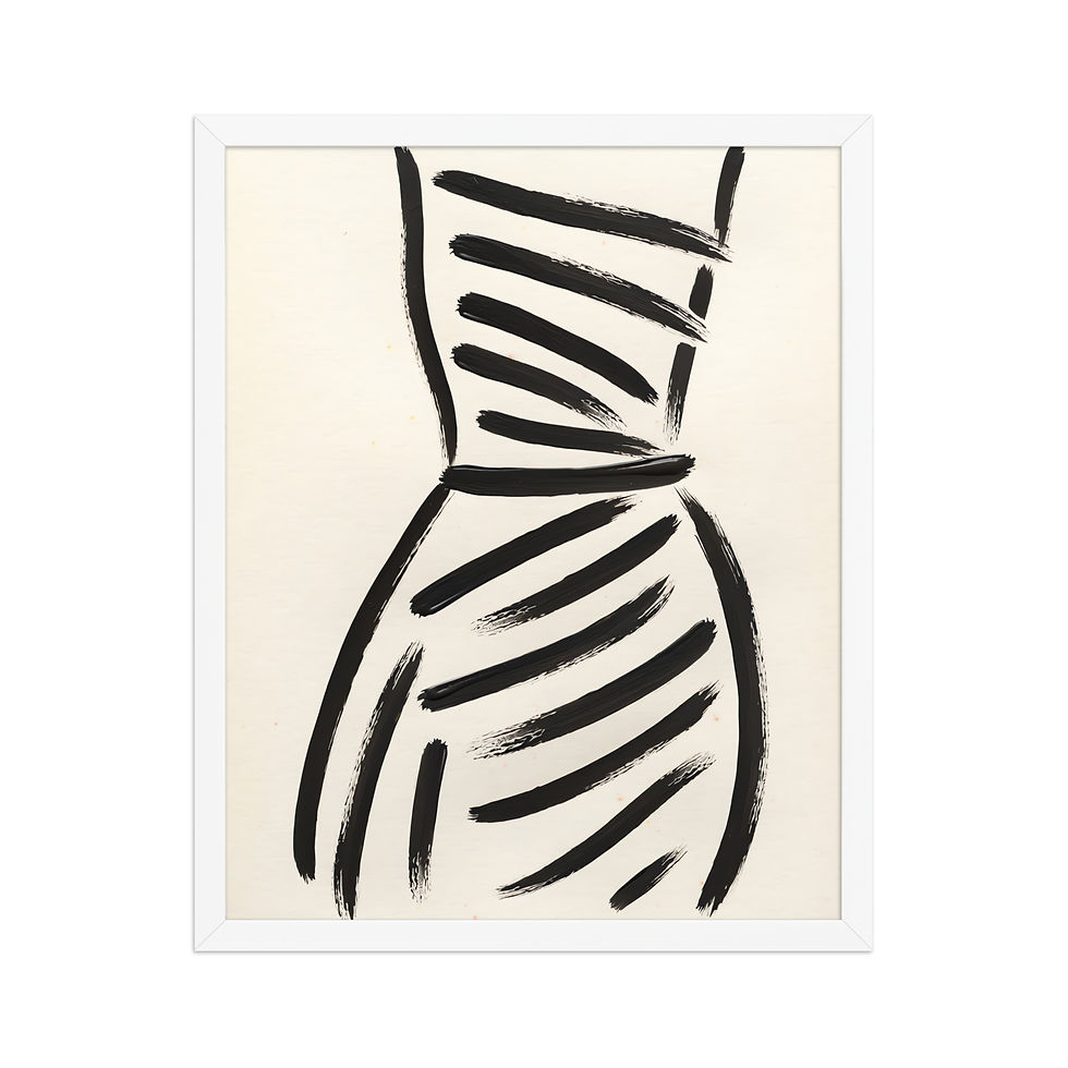Thumbnail: Line Dress Minimalist Wall Art