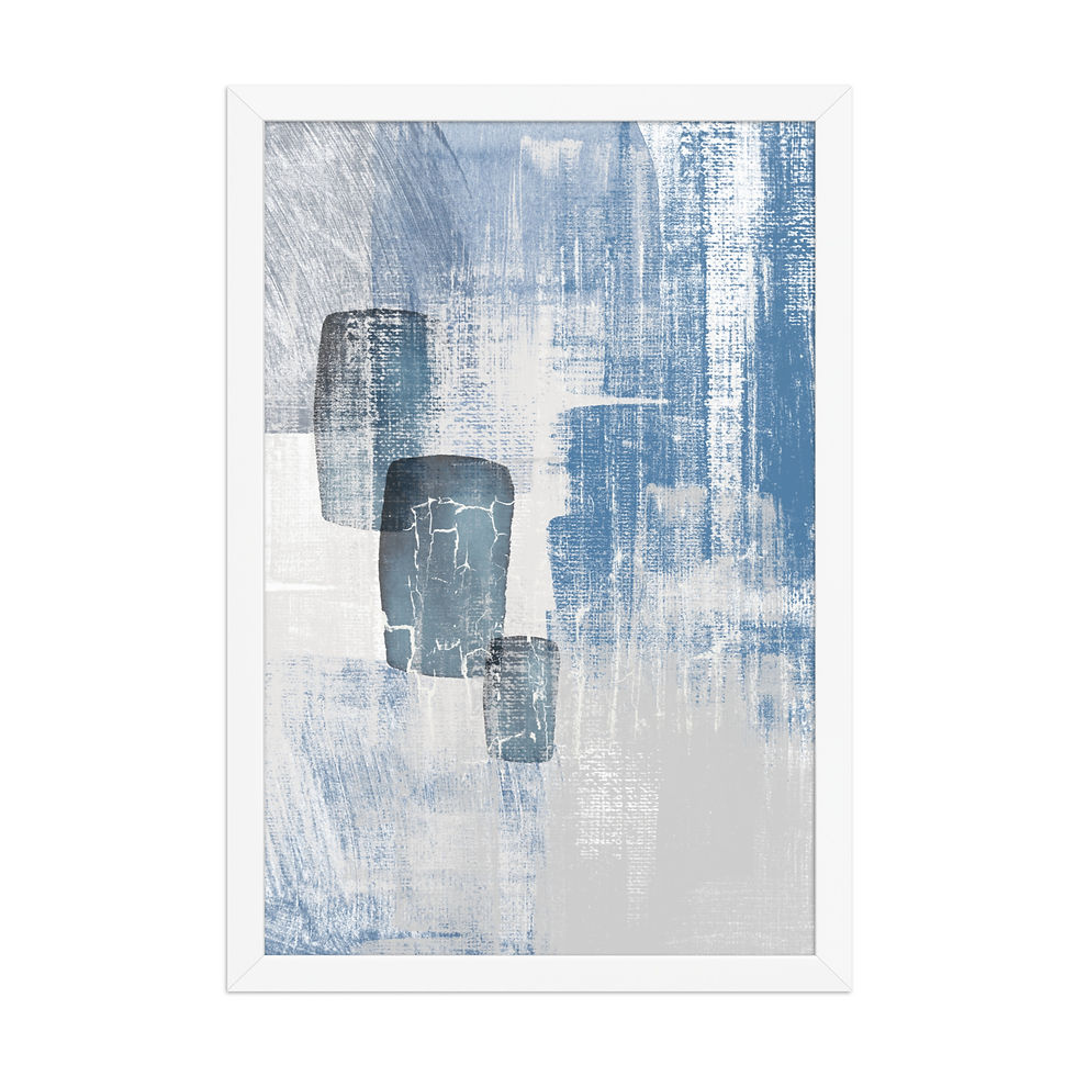 Thumbnail: Ocean Pool Framed Print — Deep Turquoise Statement  