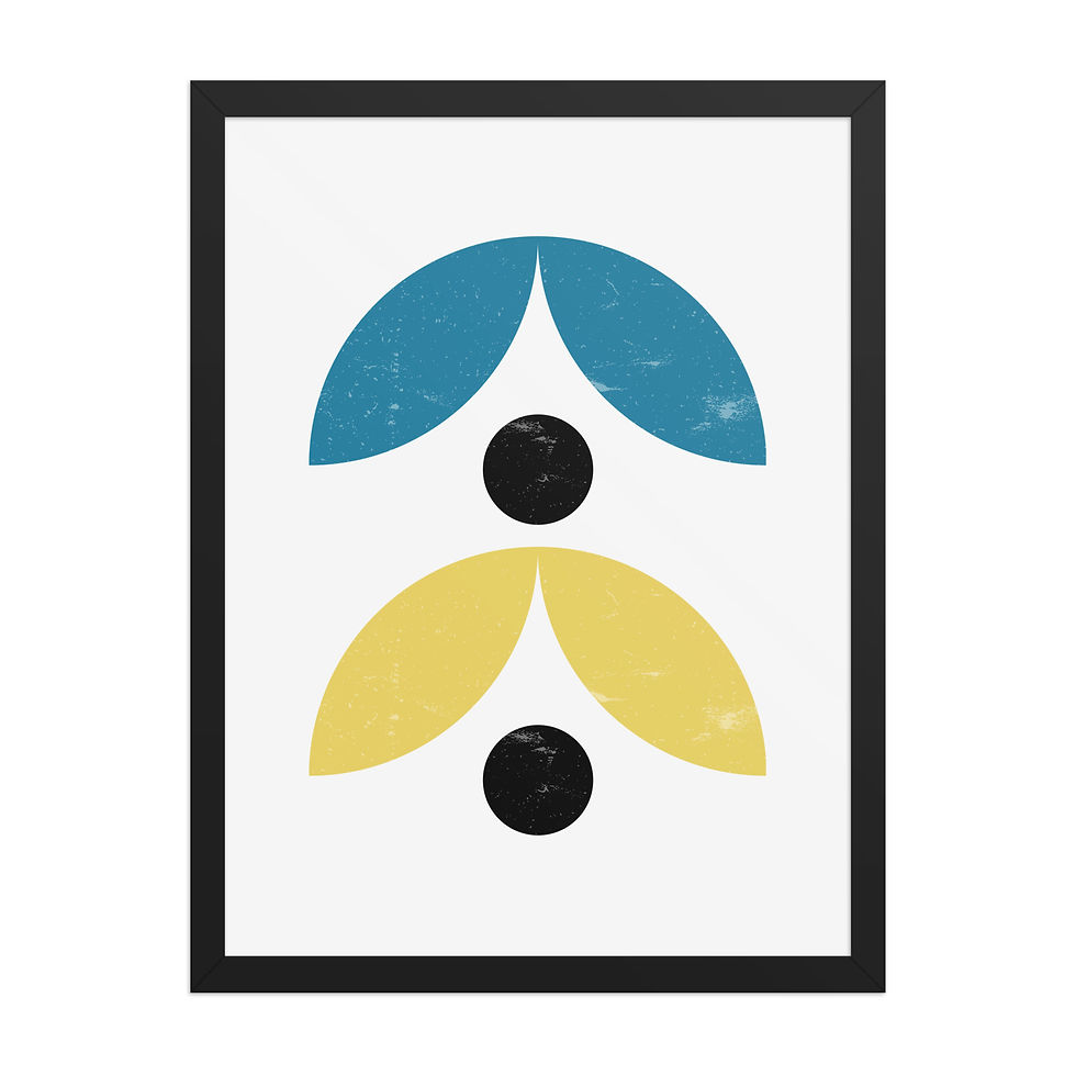 Thumbnail: Bauhaus Framed Wall Art: Modern Design for Stylish interiors x