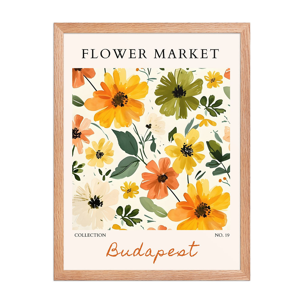 Thumbnail: Budapest | Framed Botanical Wall Art: Nature Prints from Global Cities