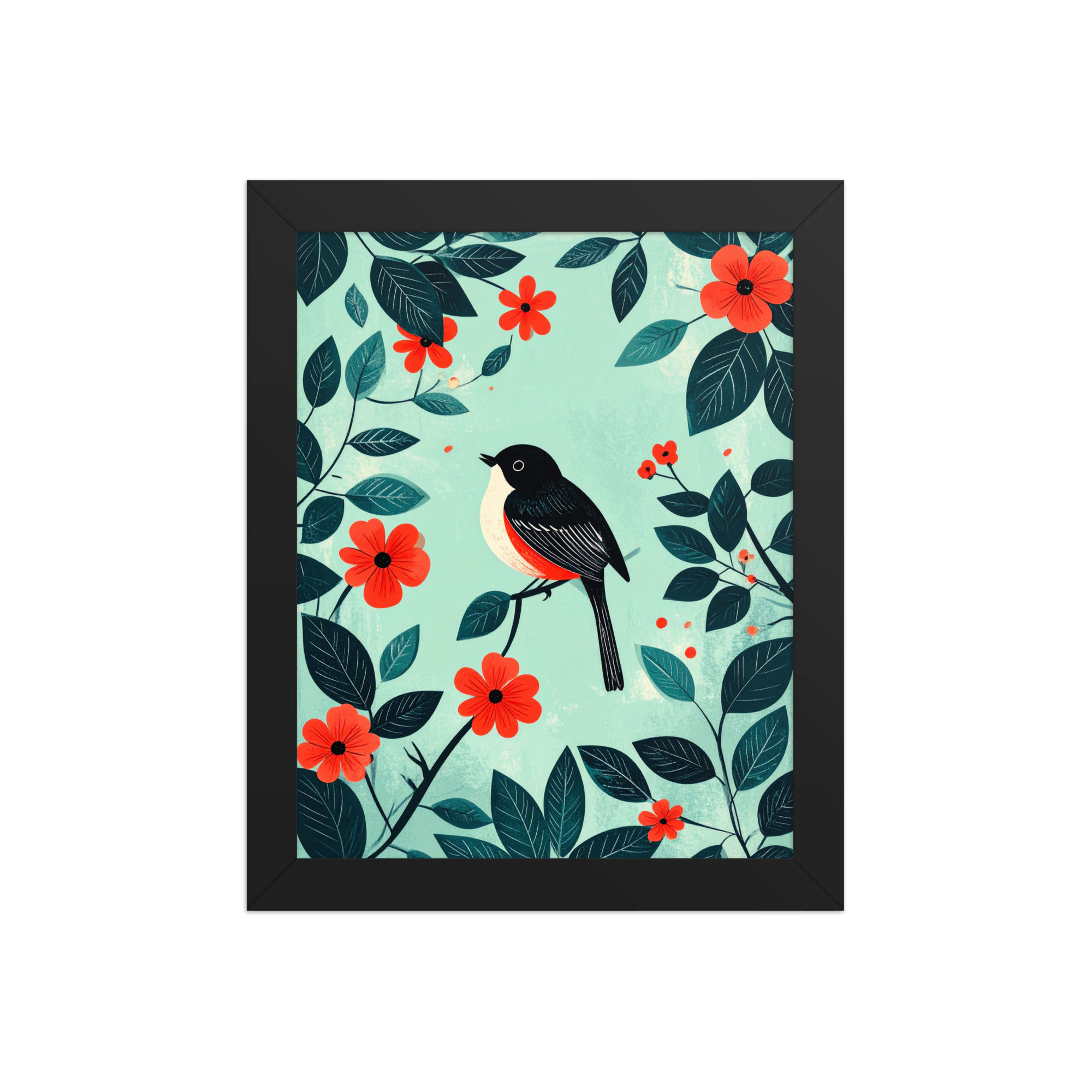 Bird in Branches Wall Art for Bedroom