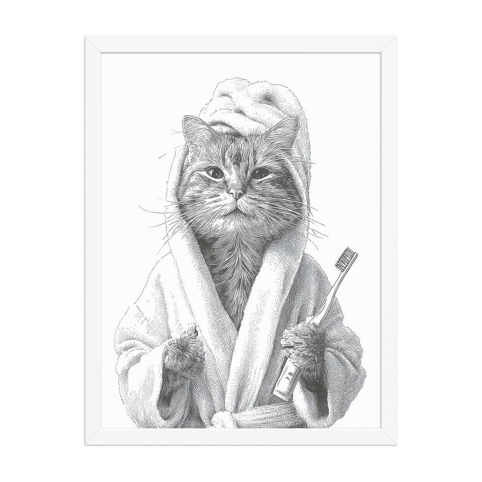 Thumbnail: Funny Animals | Bathroom Art Print
