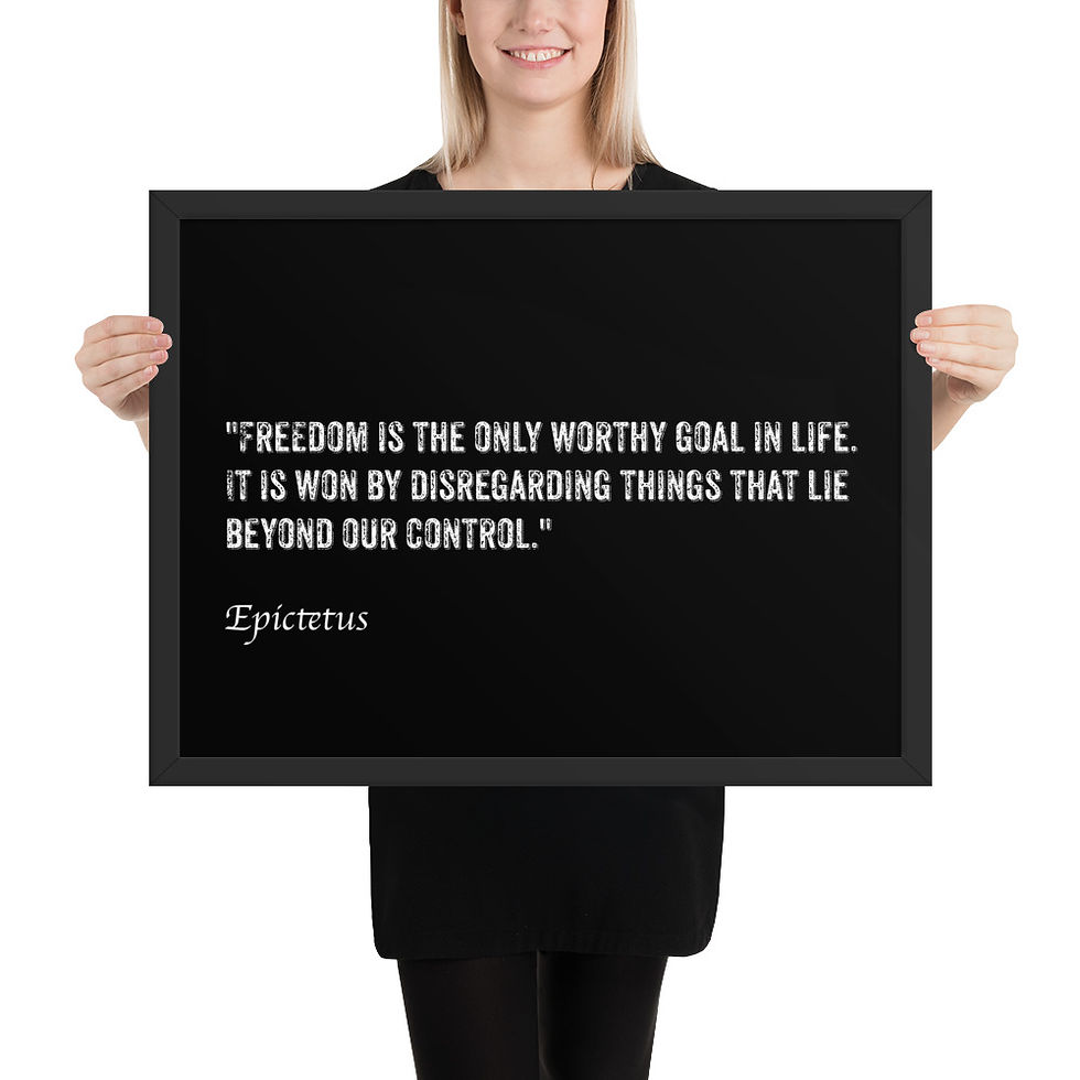 Thumbnail: Framed Stoic Wisdom for Daily Motivation