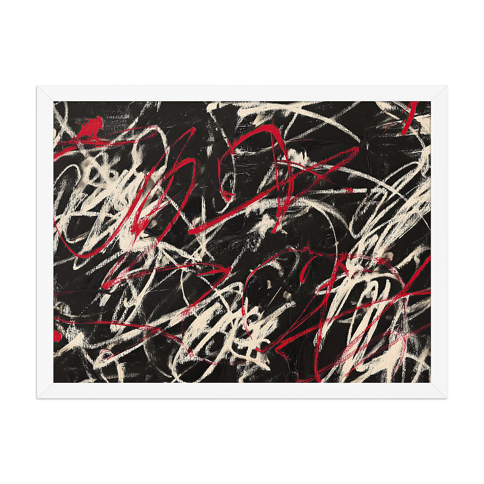 Thumbnail: Modern Abstract | Framed wall art | bold xiv