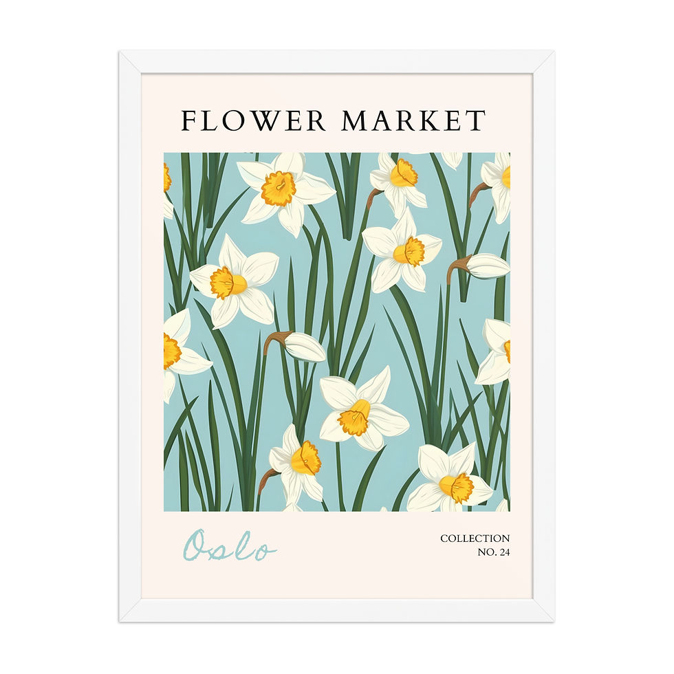 Thumbnail: Oslo | Framed Botanical Wall Art: Nature Prints from Global Cities
