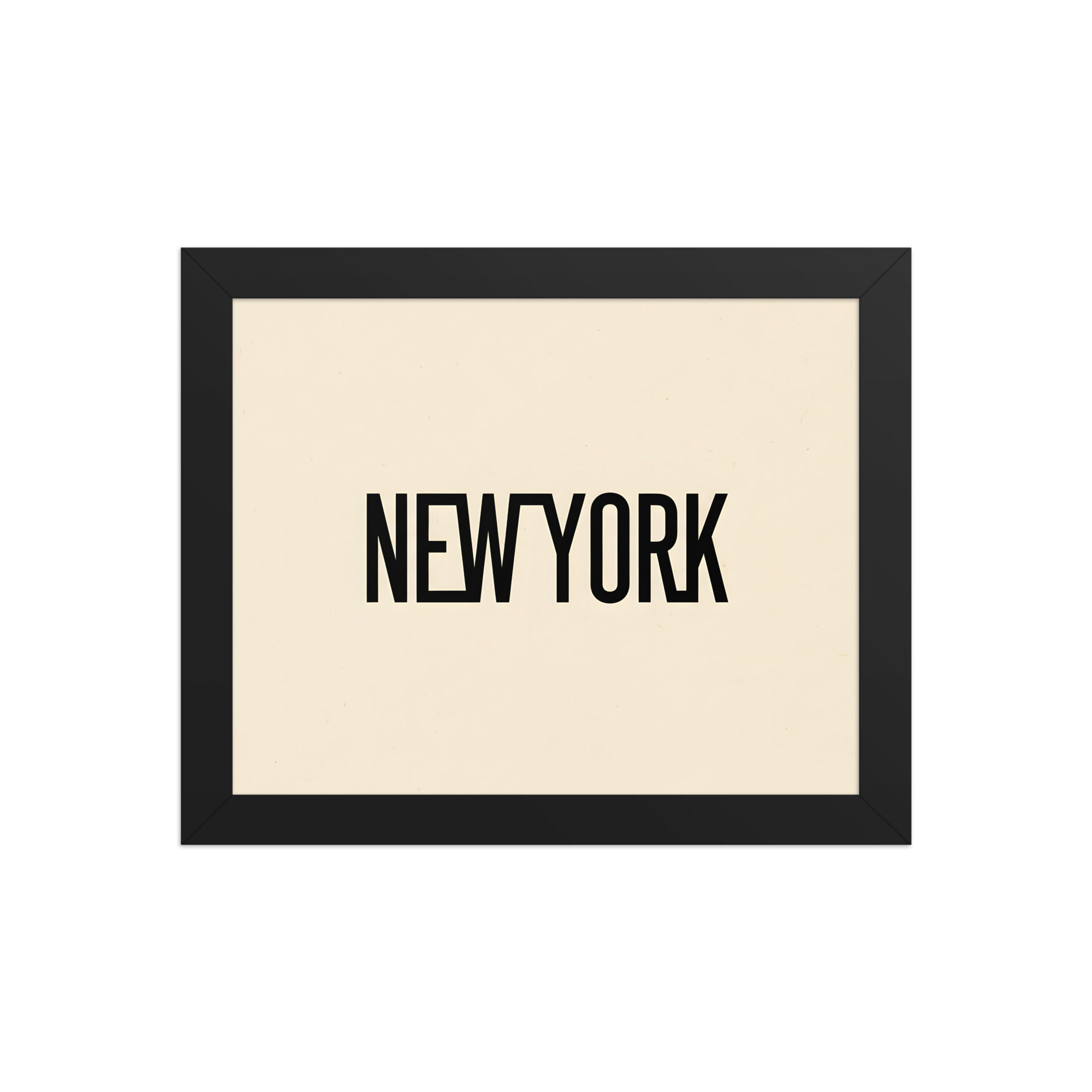 Need York New York Typographic Poster