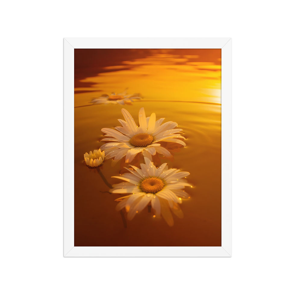 Thumbnail: Sunset Sea Daisies Framed Wall Art