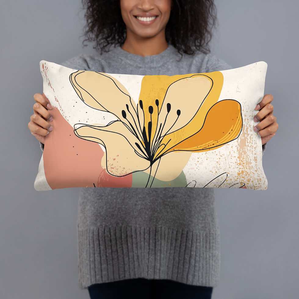 Thumbnail: Boho Chic Cushion – Unique Textured Throw Pillow