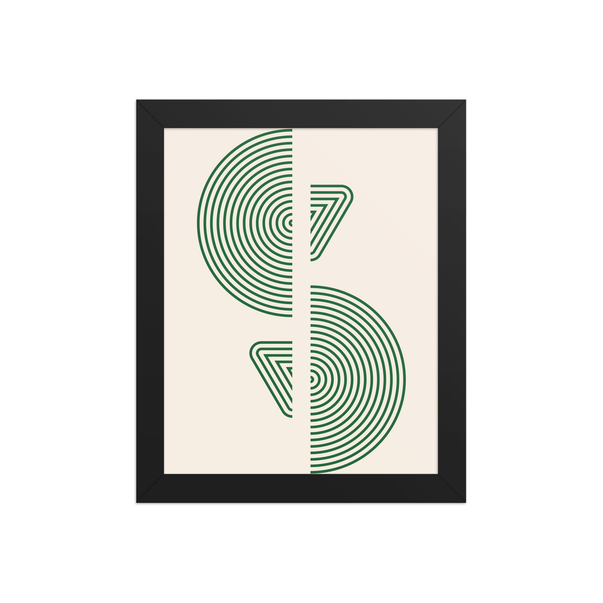 The Maze Framed Abstract Minimalist Wall Art