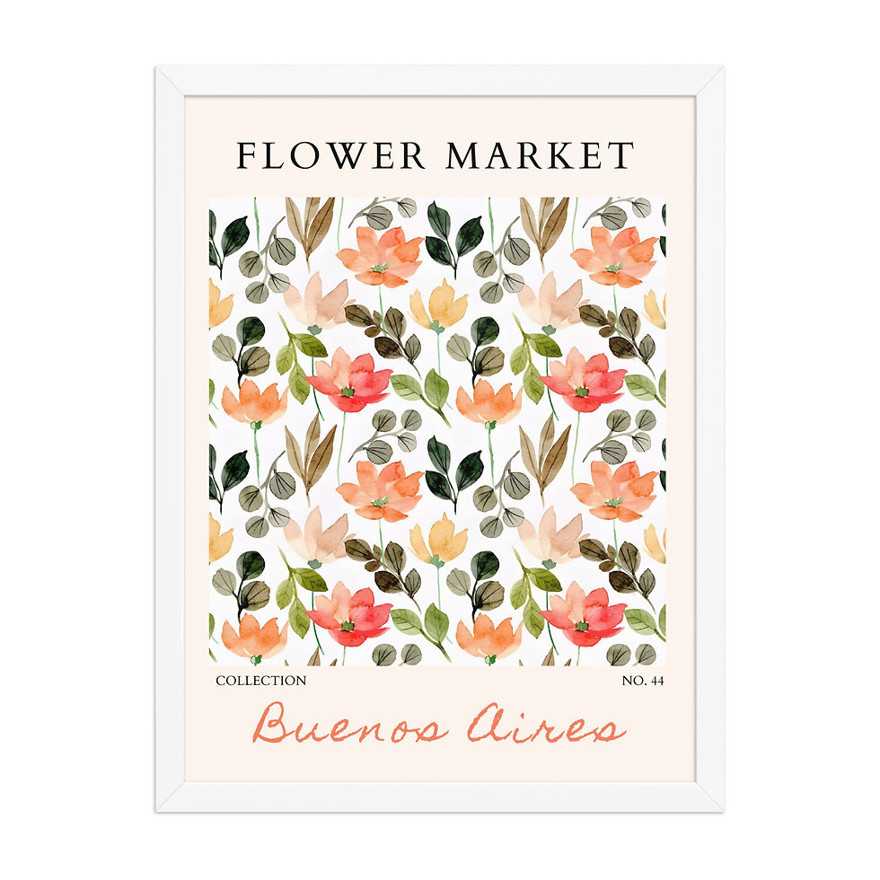 Thumbnail: Buenos Aires | Framed Botanical Wall Art: Nature Prints from Global Cities