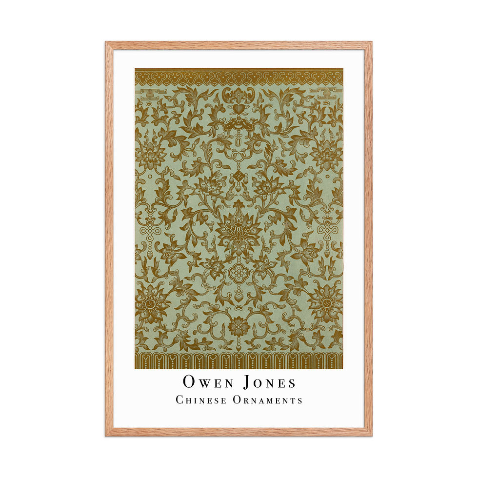 Thumbnail: Owen Jones Framed Wall Art: Chinese Ornaments XIII for Elegant Home Decor