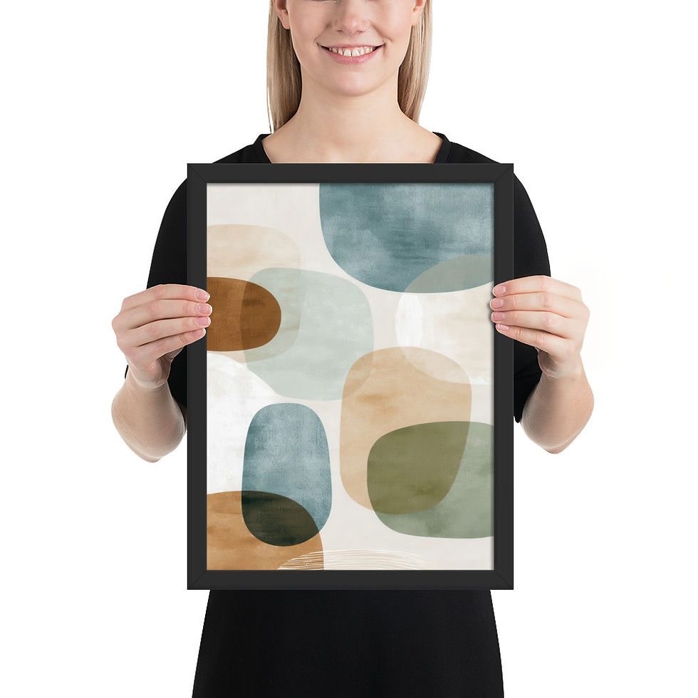 Thumbnail: Framed Dreamy Boho Art – Soft and Serene Decor