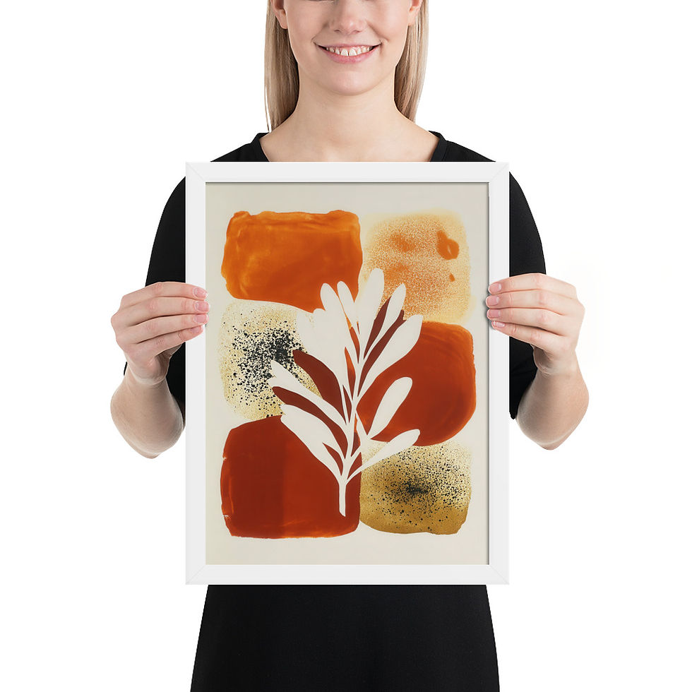 Thumbnail: Abstract Gouache Inspired Art Print 