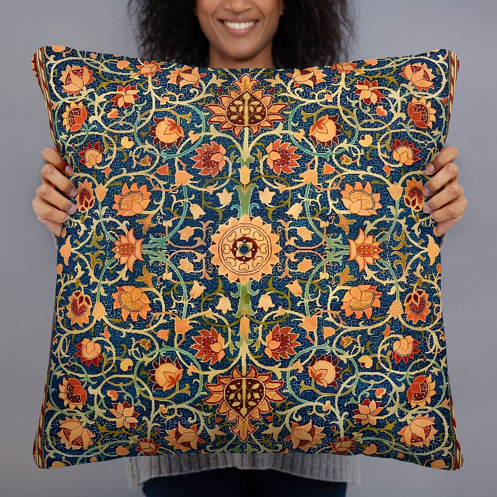 Thumbnail: William Morris Floral Cushion – Timeless Elegance