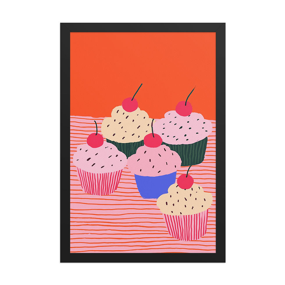 Thumbnail: Cupcakes Kitchen Wall Art