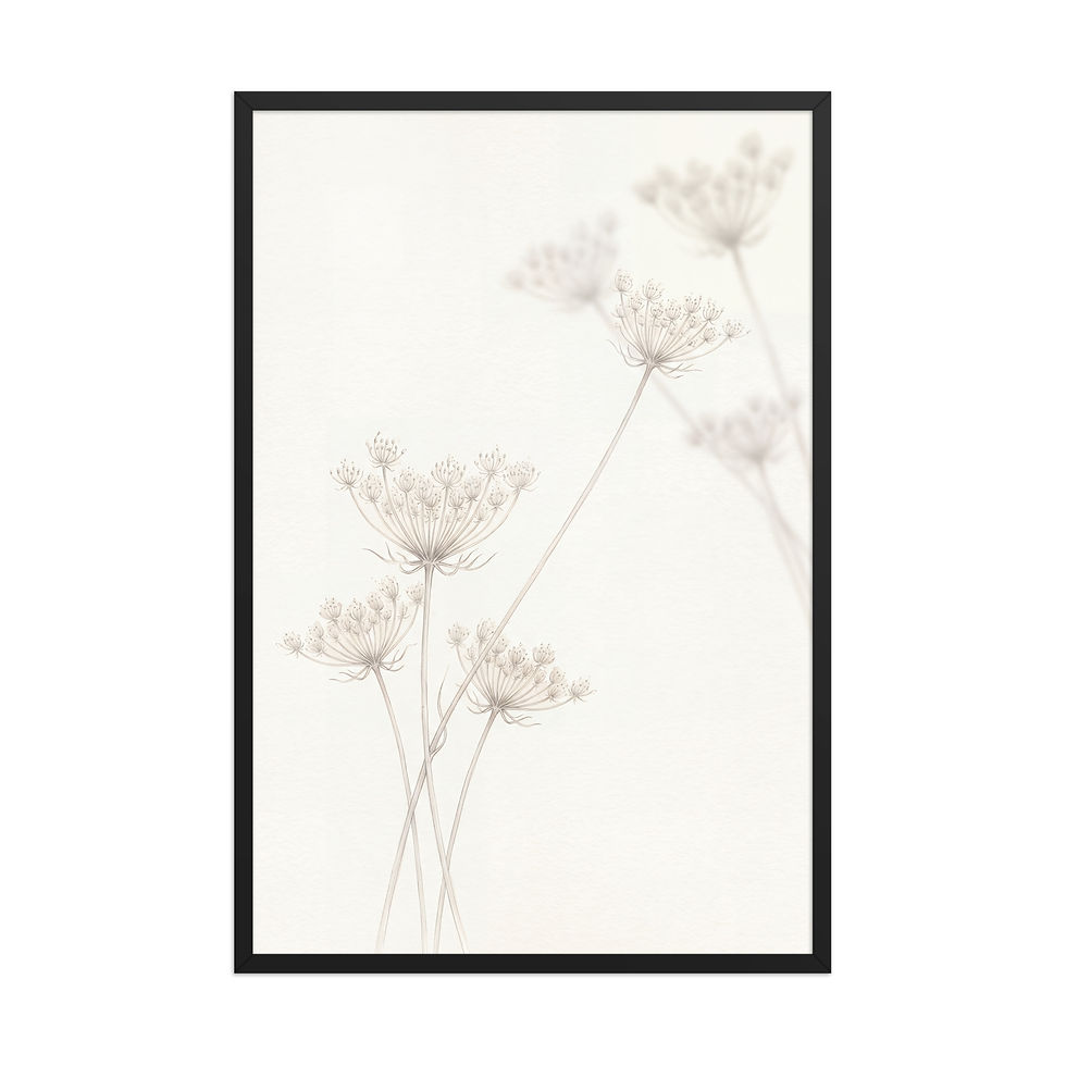 Thumbnail: Delicate Dried Botanical Line Art Print