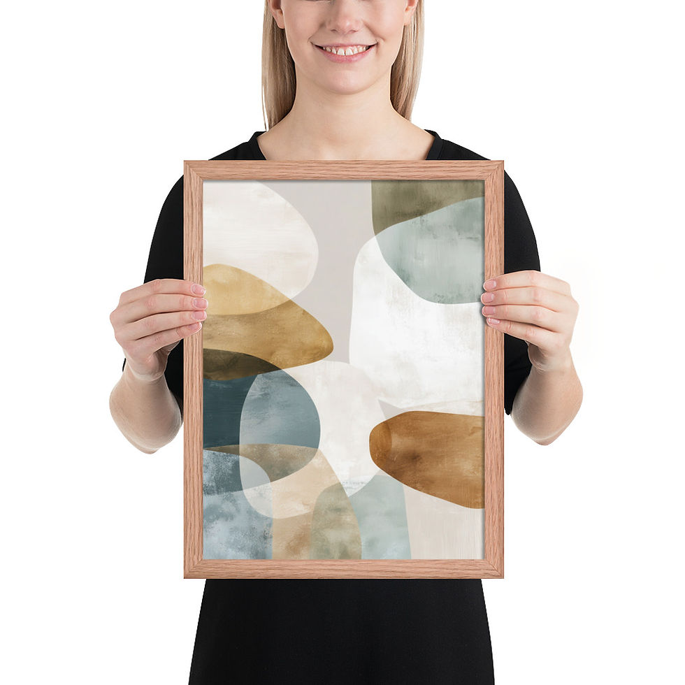 Thumbnail: Minimalist Textured Wall Art Print