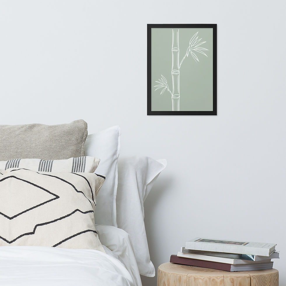 Thumbnail: Elegant Bamboo Stalk Minimalist Art Print