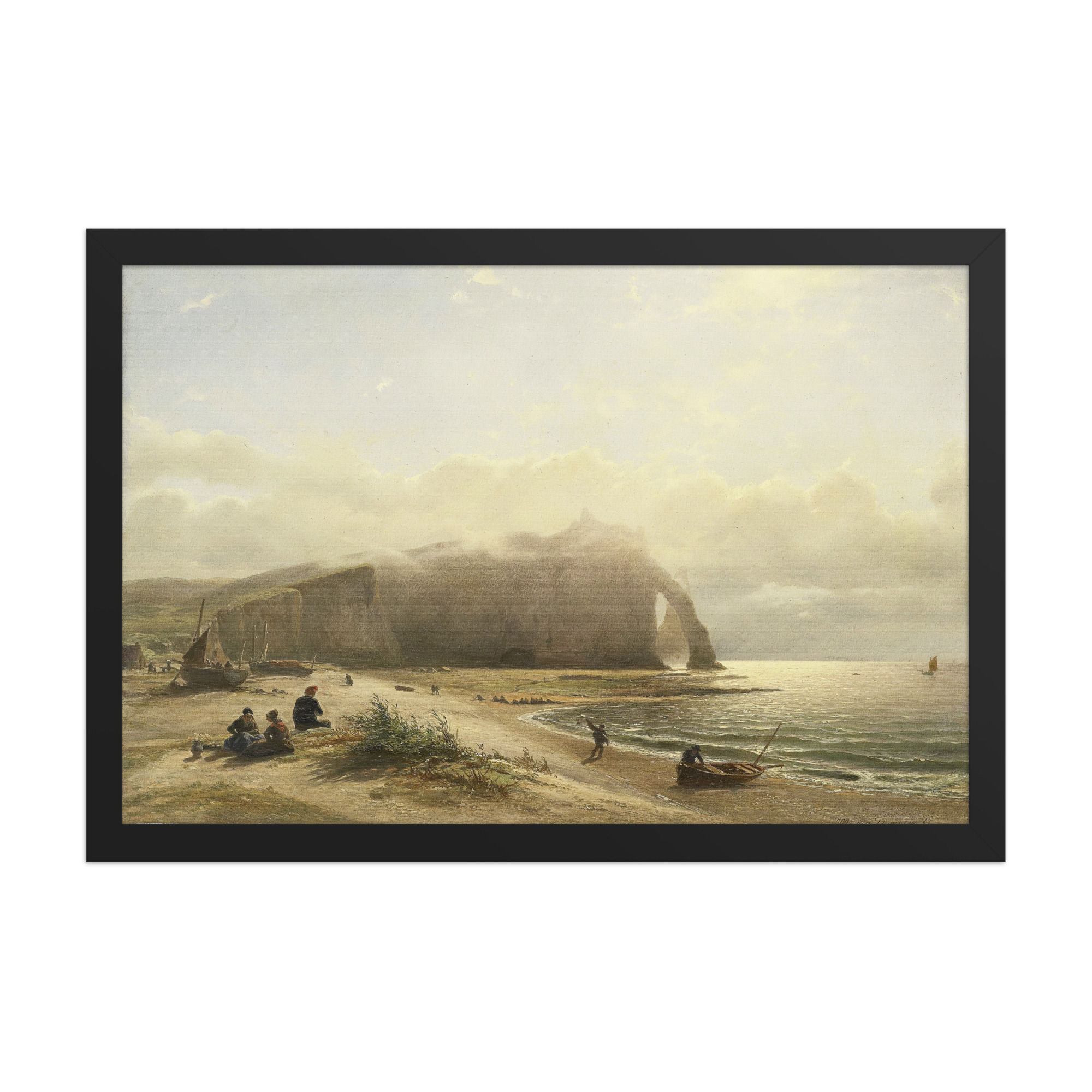 Summer by the Coast Framed Vintage Art Print