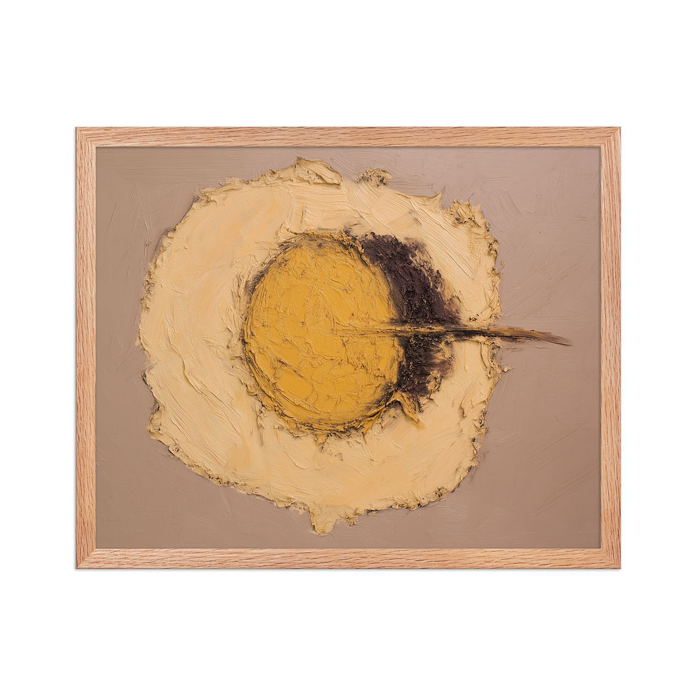 Thumbnail: Warm Rustic Tabletop Still Life Print | Framed Kitchen Wall Decor