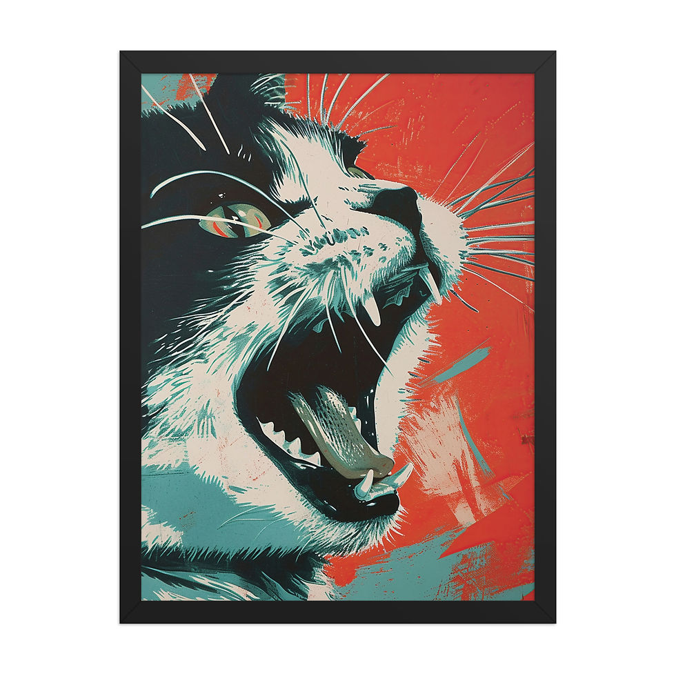Thumbnail: Roar  Framed Art for Living Room Decor