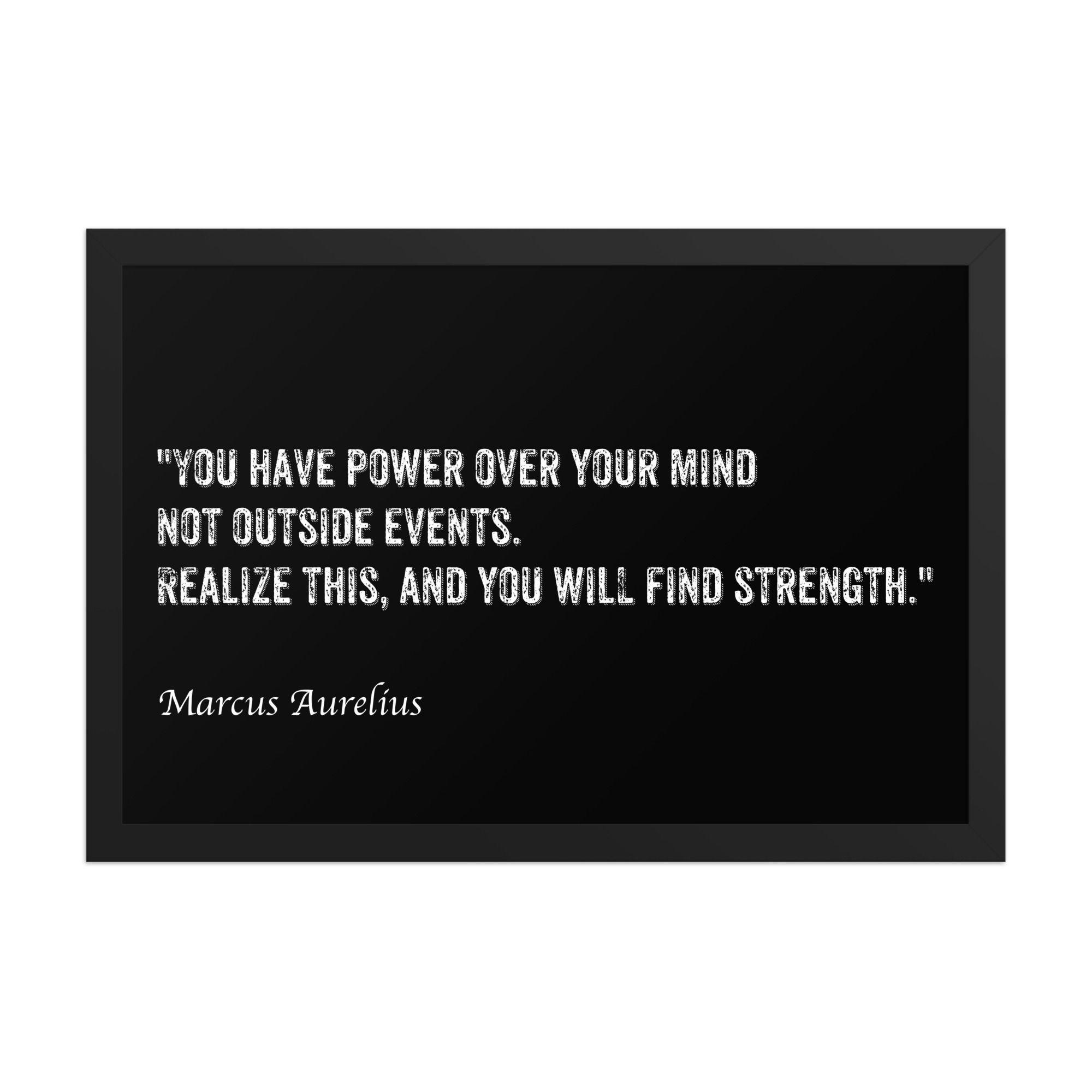 Minimalist Stoic Quote Poster for Home Decor