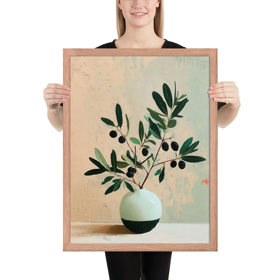 Thumbnail: Vibrant Gouache Wall Art for Living Room Accent