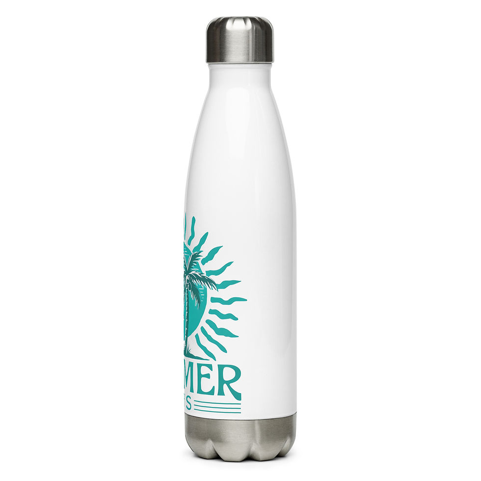 Thumbnail: Vibrant Summer Vibes Stainless Steel Water Bottle – Stay Hydrated