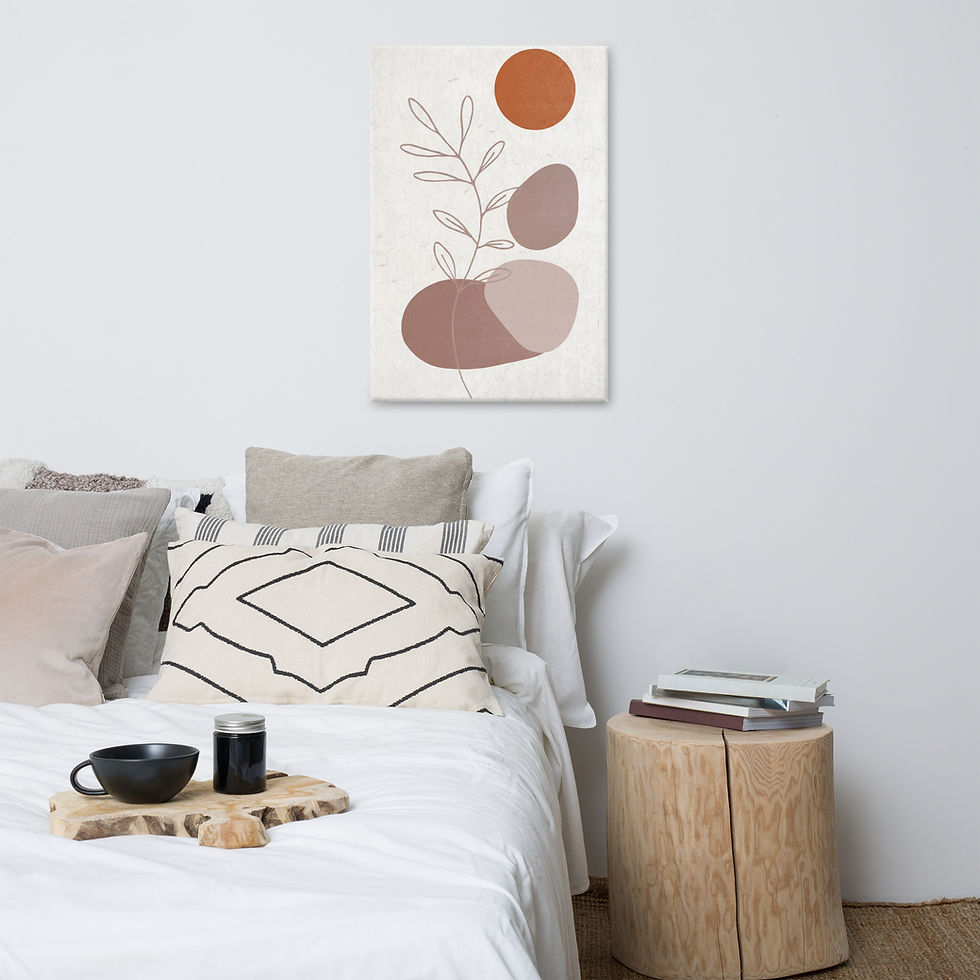 Thumbnail: Minimalist Botanical Canvas - Modern Abstract Plant Line Art Wall Decor