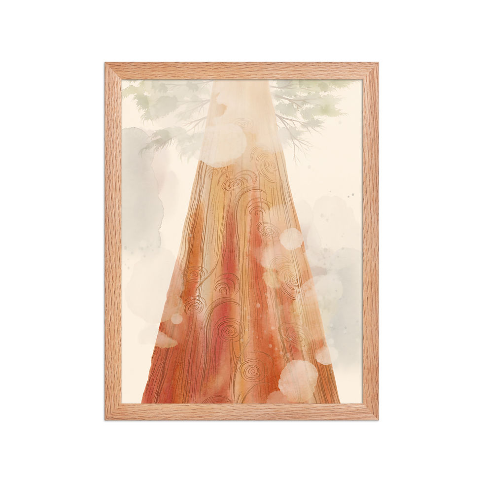 Thumbnail: Abstract Redwood Art Print