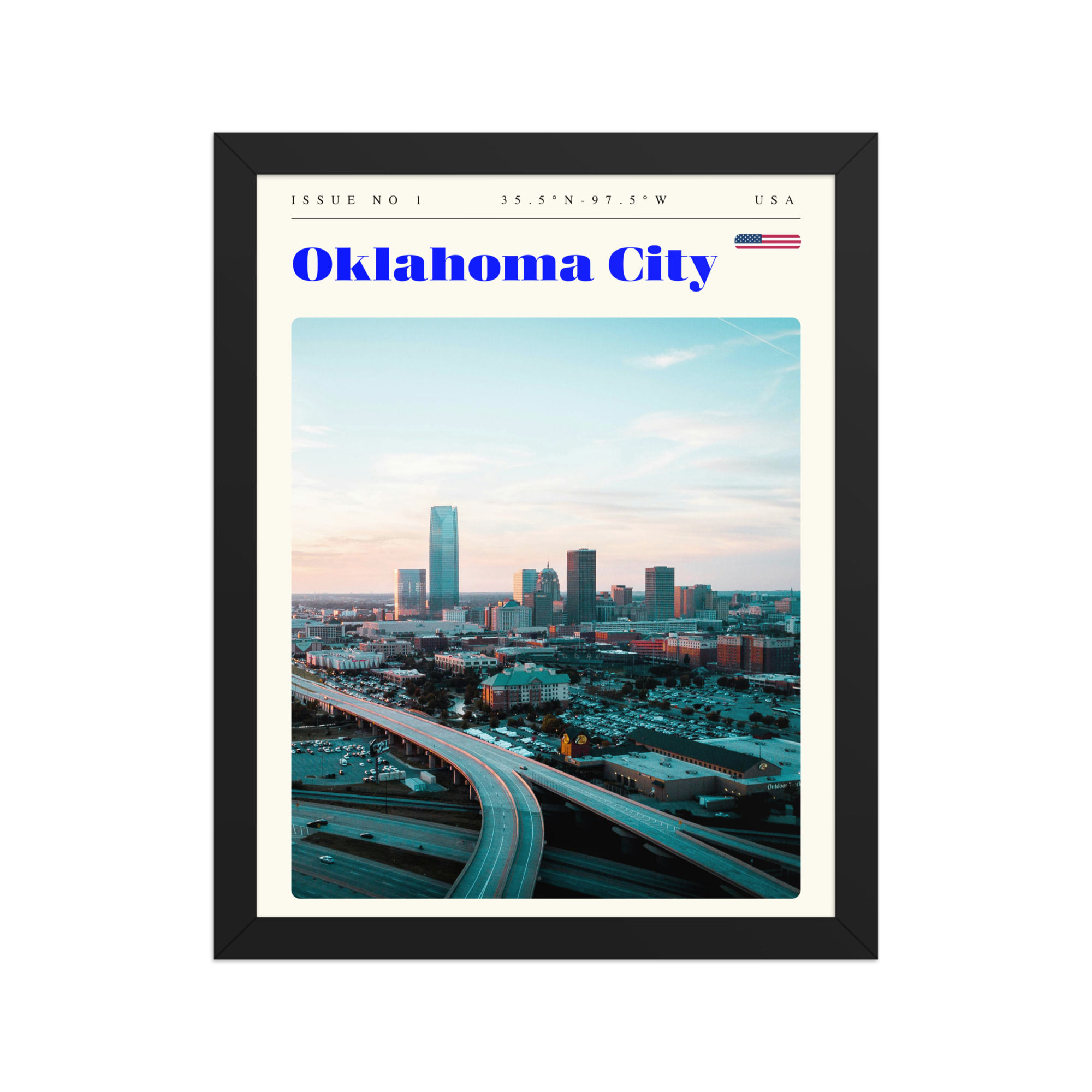 Oklahoma | Framed USA Travel Posters