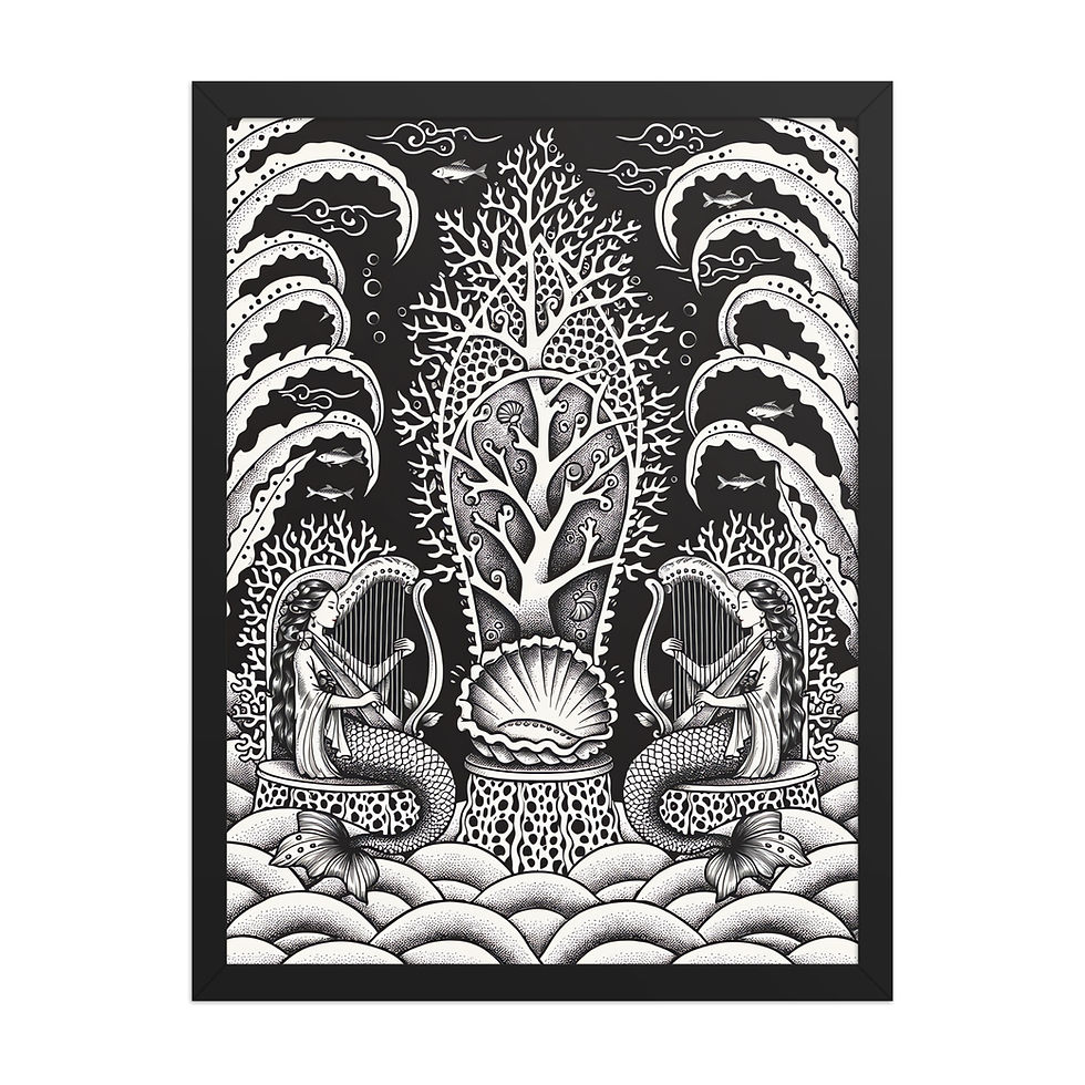 Thumbnail: Throne of the Mermaid Court Art Print