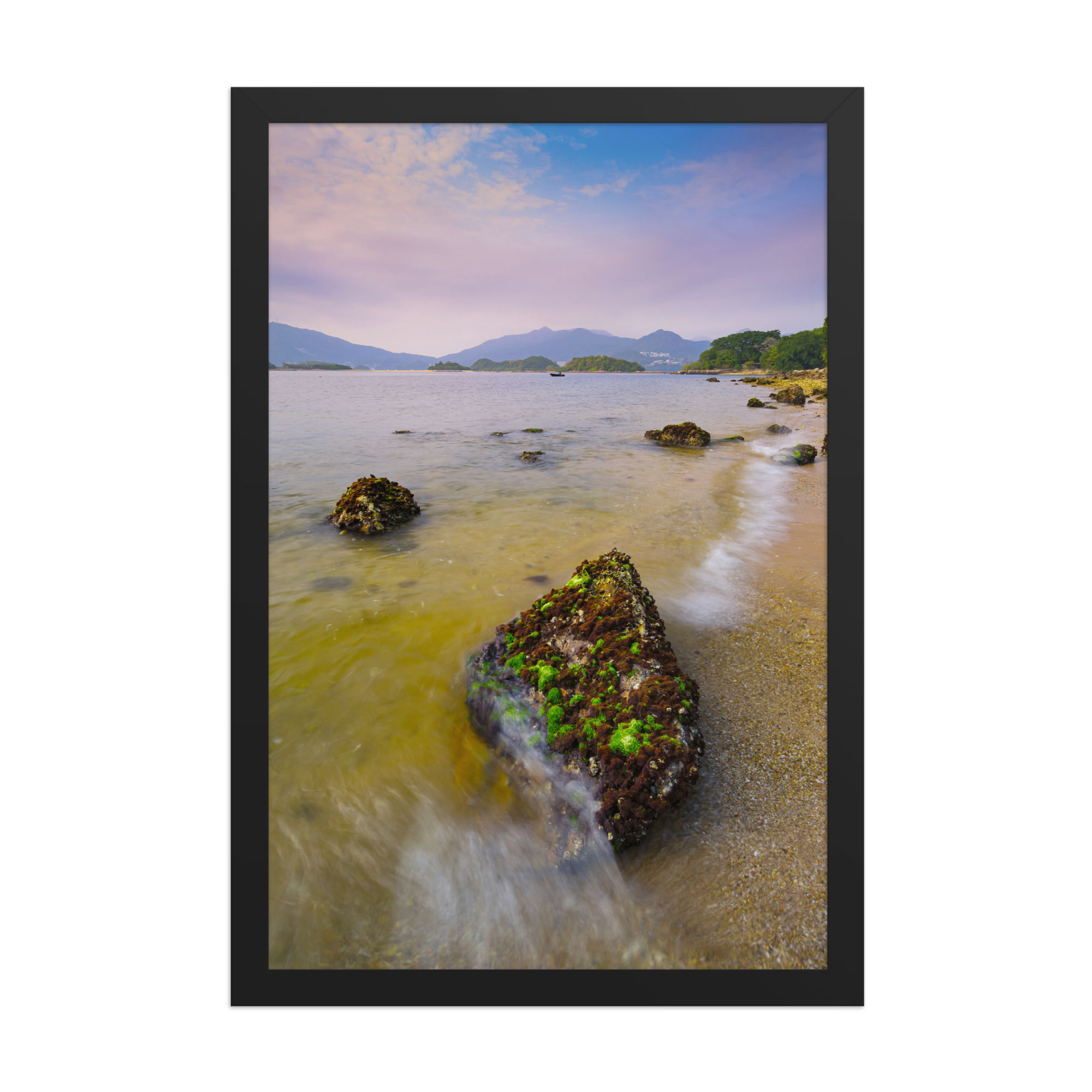 Tranquil Bay Sunset Print | Coastal Seascape Photography Wall Art