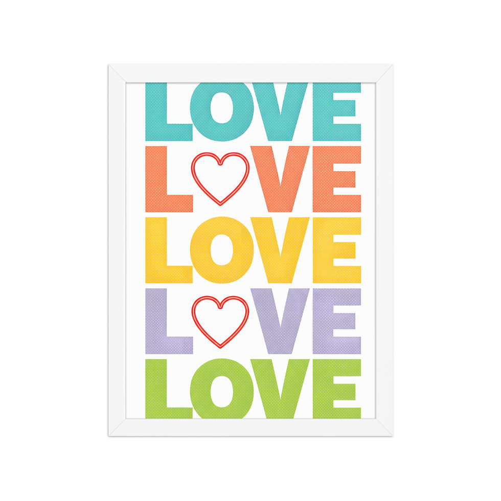Thumbnail: Only Love Framed Art Print