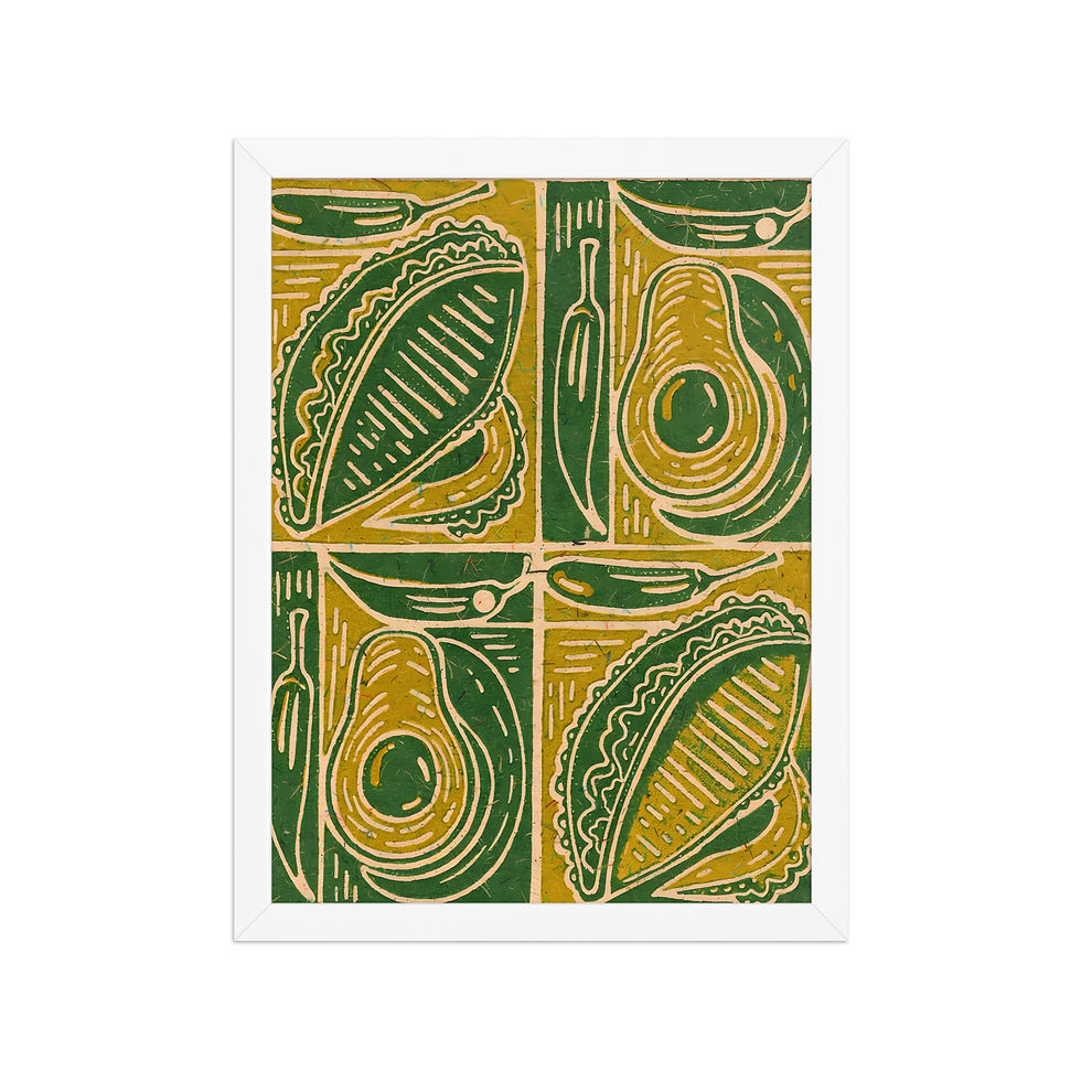 Thumbnail: Tacos for Dinner Framed Kitchen Art Print