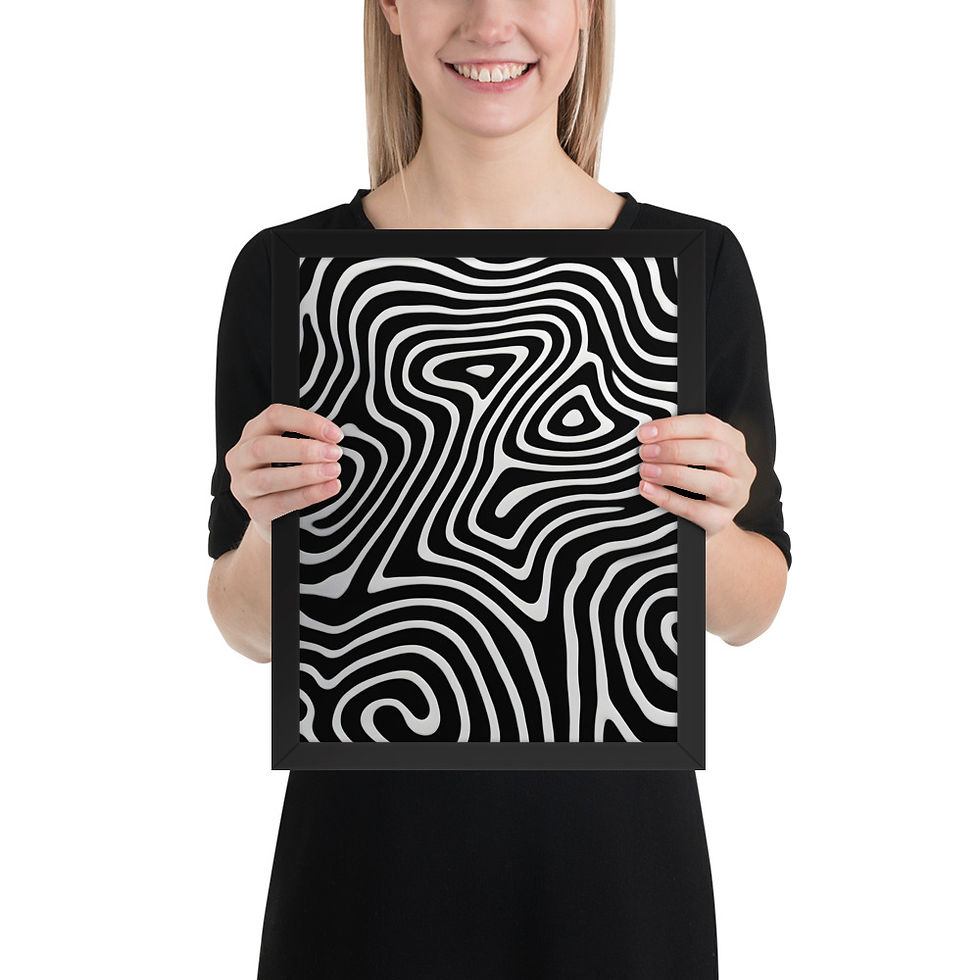 Thumbnail: Abstract Topography Neutral Art Print