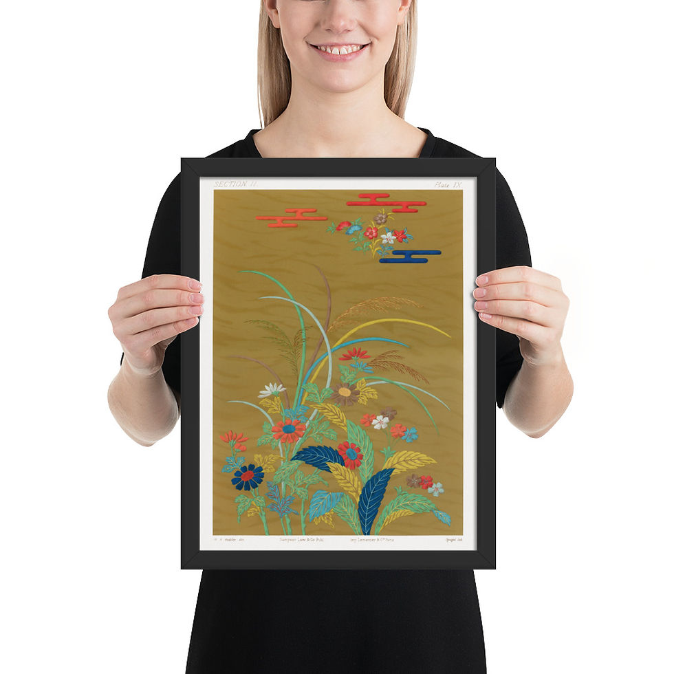 Thumbnail: Riverside Serenity - Vintage Abstract Print  