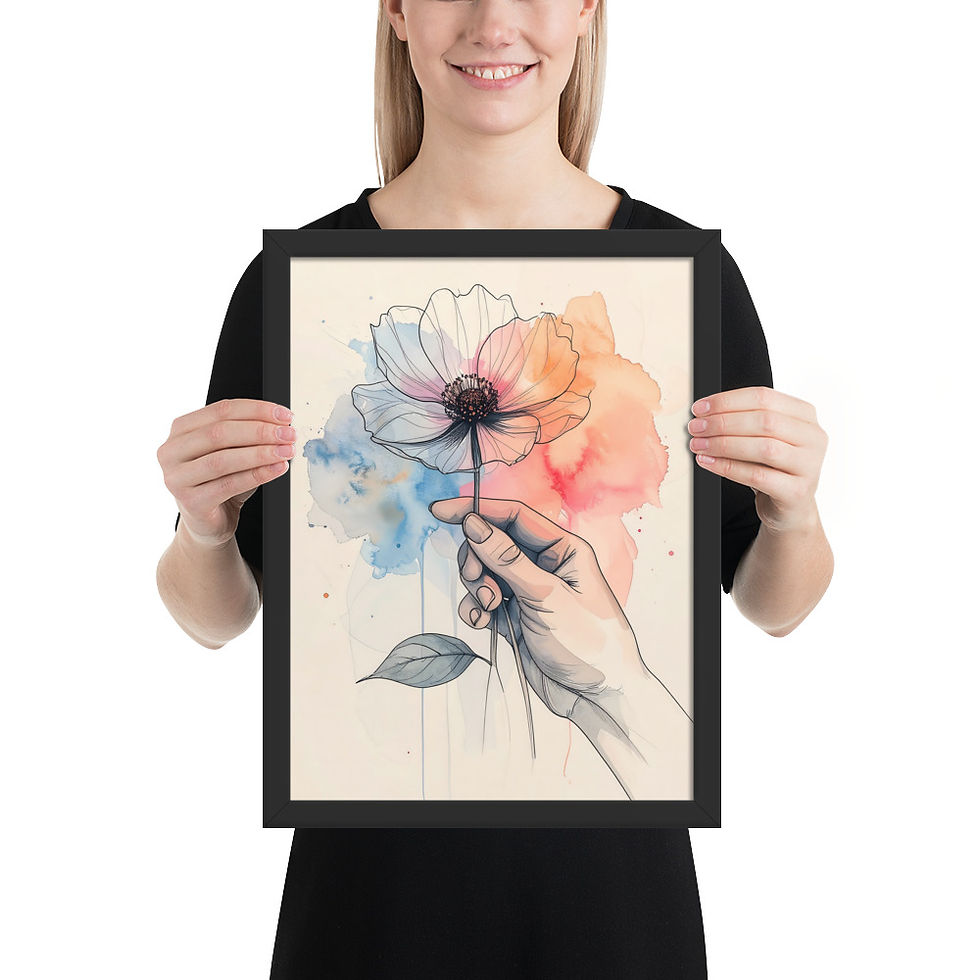 Thumbnail: Simple Line Art Flower Art