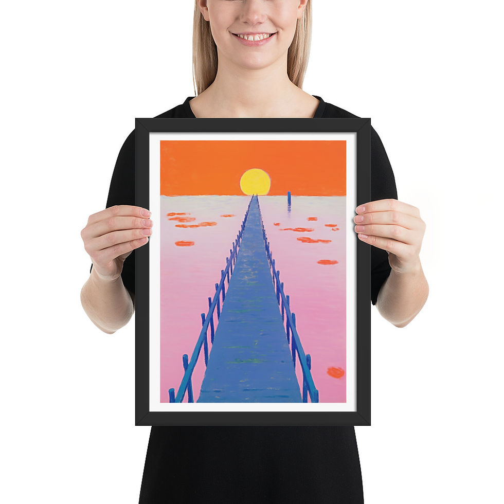 Thumbnail: Vibrant Abstract Framed Art for Social Spaces