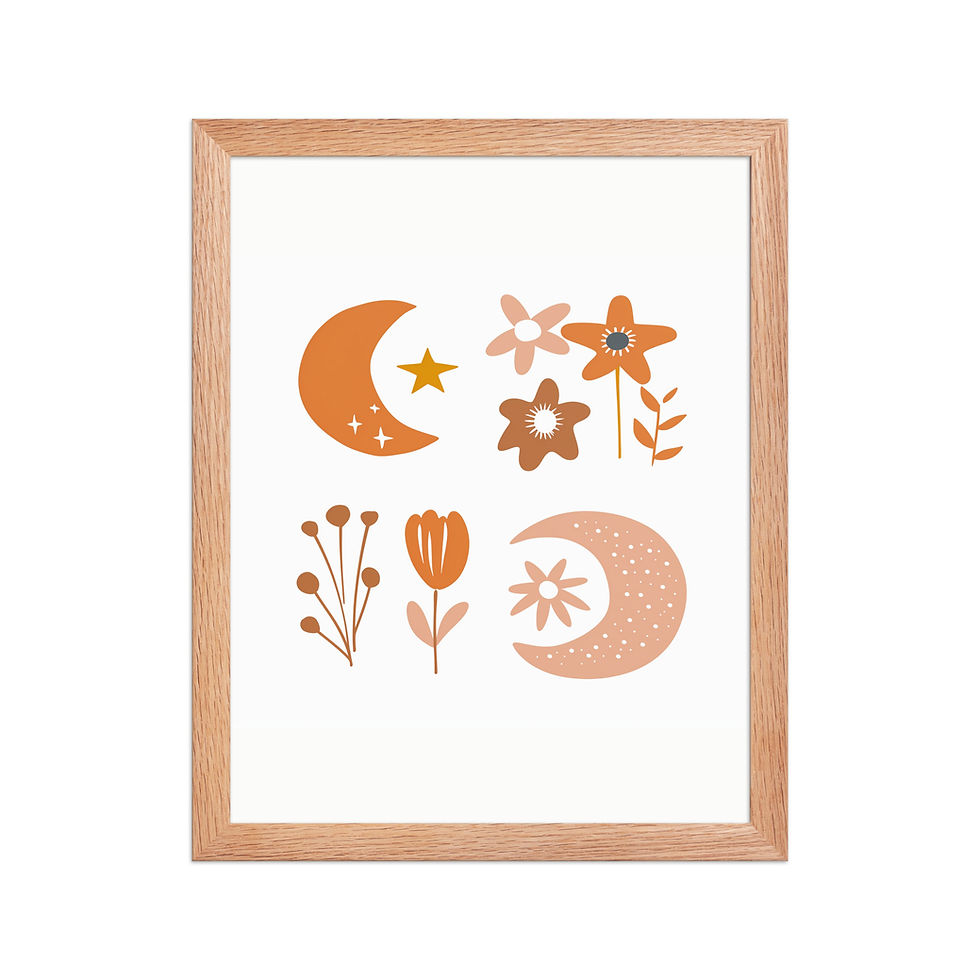 Thumbnail: Simple | Whimsical Framed Nursery Prints for Kids' Rooms | Adorable Wall Art