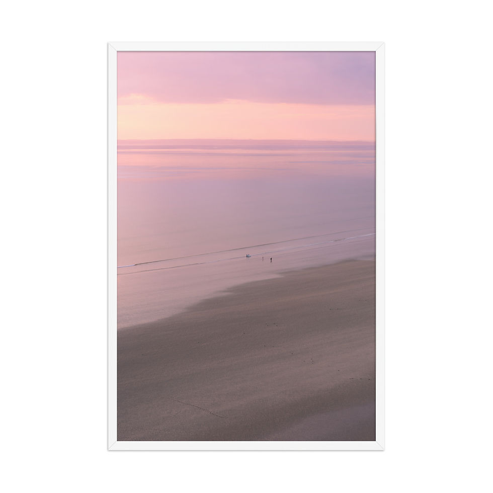 Thumbnail: Rhossili Bay Dusk | Framed Landscape Photography Poster 